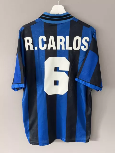 Maillot authentique Inter Milano 1995/1996 Roberto Carlos shirt maglia jersey