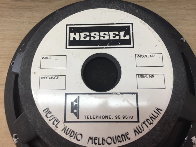 Nessel, Guitar 15 inch Speaker, 8 Ohm, Guitar Speaker, Made in Australia