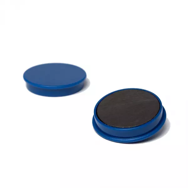 100x MAGNET PIN, BLAU 32x7 mm, TAFEL, PINNWAND, MAGNETBOARD, OFFICE MAGNET