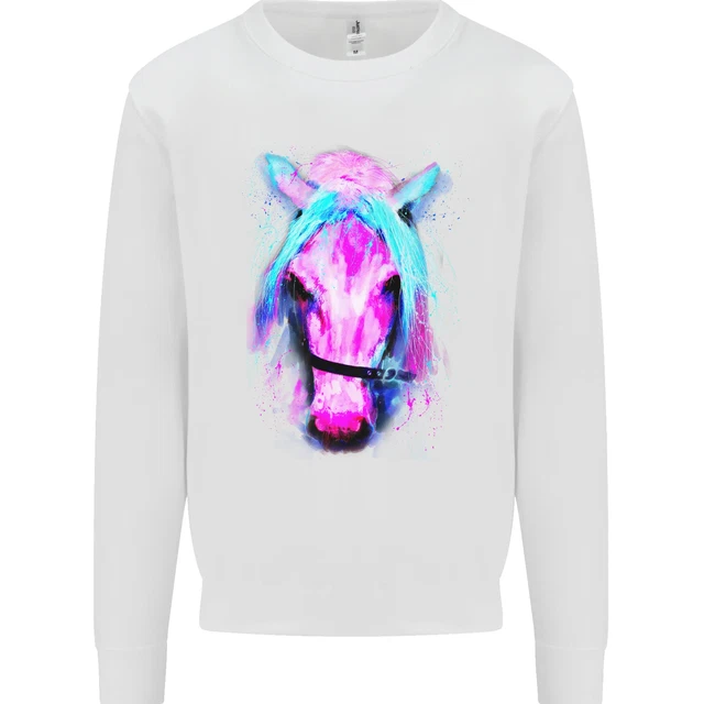 Watercolour Horse Kids Sweatshirt Jumper