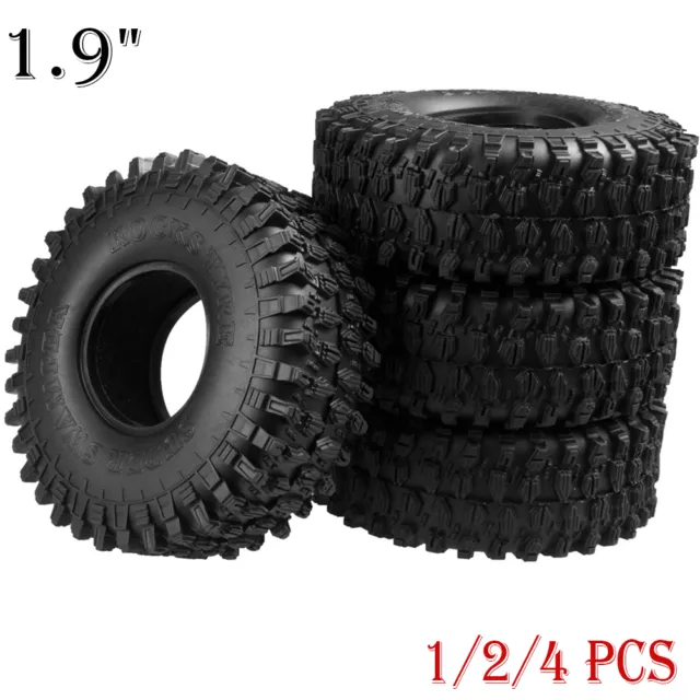 120MM OD Tire Tyre w/ Foam for RC 1/10 1.9" Wheel Rims Axial SCX10 D90 Crawler