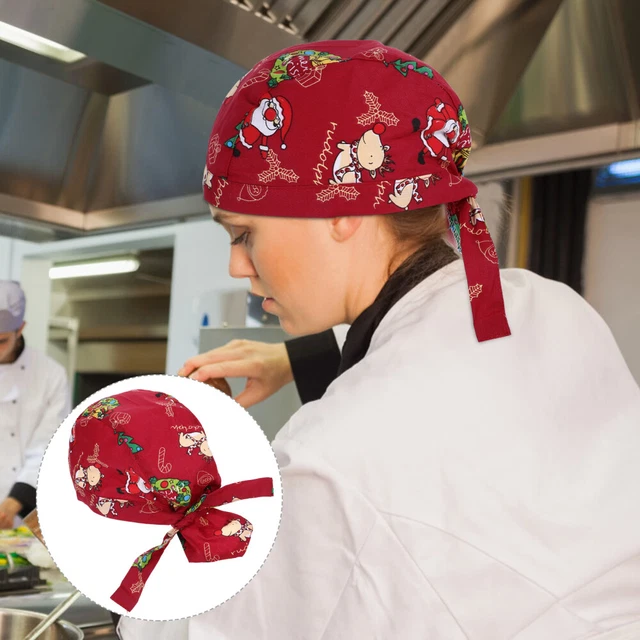 2 Pcs Chef Hat for Women Decorative Beanie Cooking Service Miss Peaked Cap