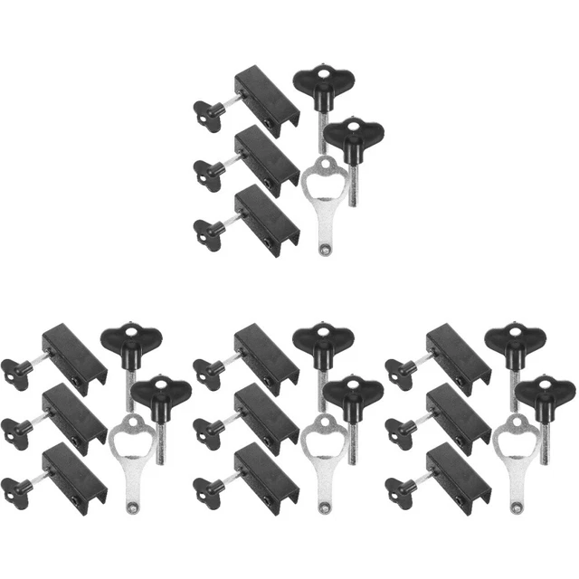 16 piezas Cerraduras para ventanas Cerraduras para ventanas Cerraduras para puertas correderas Tapón para ventanas