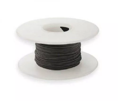 24 AWG Kynar Wire Wrap UL1422 Solid Wiremod type 50 foot spools BLACK NEW!