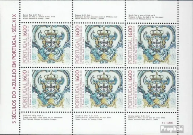 Portugal 1625 Kleinbogen (kompl.Ausg.) postfrisch 1984 Azulejos