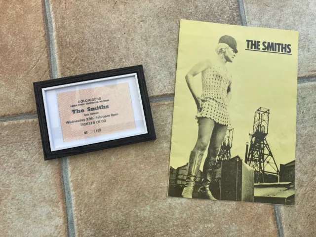 The Smiths Meat Is Murder Tour Programme 1985 And Framed ticket (photo Copy) Lot