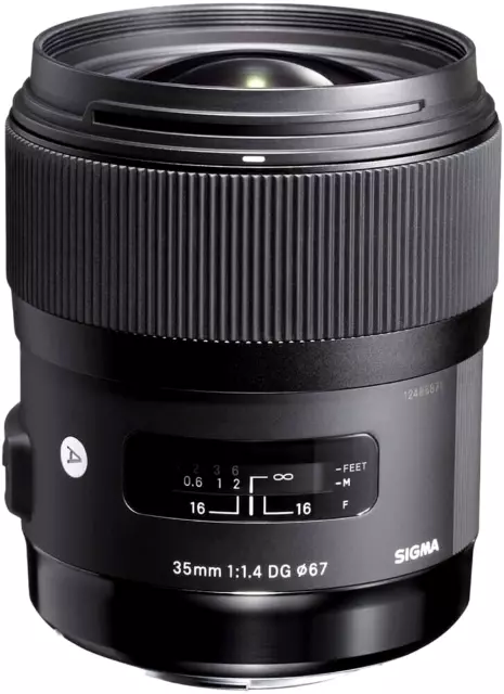 Sigma 35mm F1.4 DG HSM Art Lens for Canon DSLR Camera Black 340101