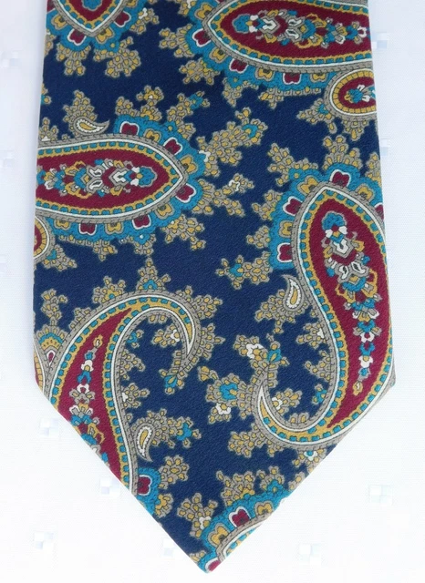 Cravatta paisley Marks and Spencer vintage anni '80 lavabile