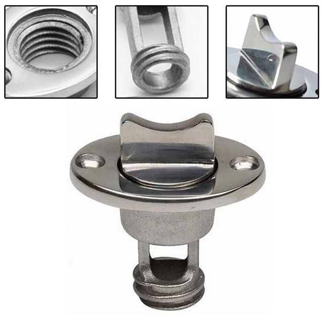 Marine ， 316 Ovale Acier Inoxydable Vidange Prise Pour 1 Trous Bateau Huile