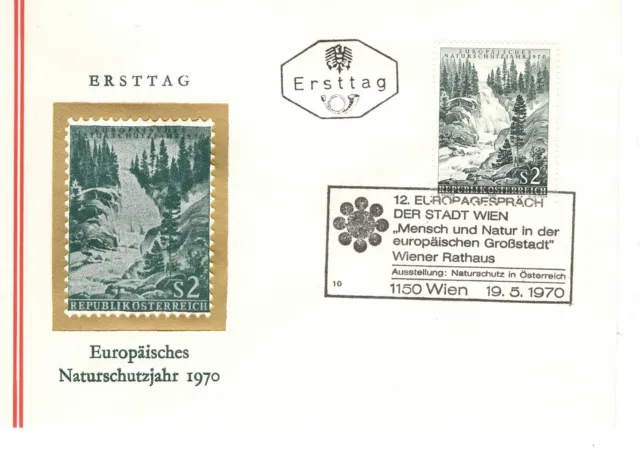 FDC Österreich Europäisches Naturschutzjahr 1970