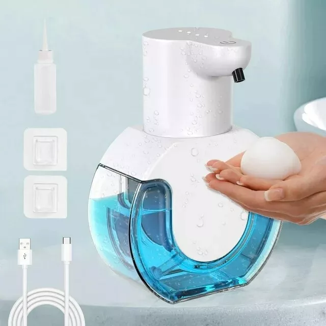 Seifenspender Automatisch Wiederaufladbar Wandbefestigung 420ml Soap Dispenser