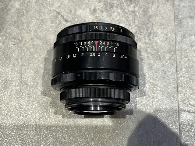 Obiettivo Helios 44-2 58mm F/2 KMZ &ndash; Fisso M42 Per DSLR &ndash; Con Paraluce &ndash; Usato