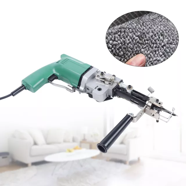 Alfombra eléctrica pistola de mechones de mano bucle pila máquina de tejido flocante