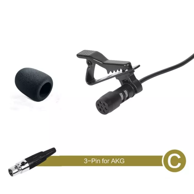 Micro compact noir �� revers 3 5 mm XLR connecteur clip de cravate d��tachable p 2
