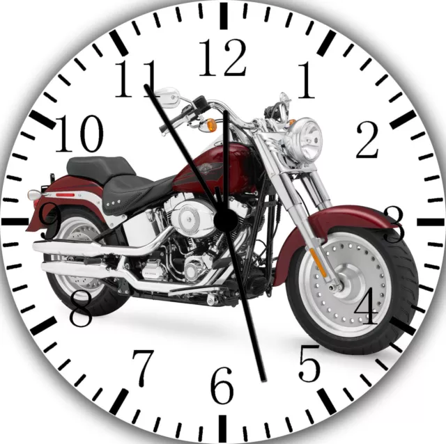 Americano Moto Frameless Bordes Wall Clock Para Regalos O Decoración Hogar E178