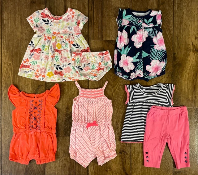 Baby Girl Clothes Lot Romper Outfits Dress 3 Month Bundle Carters Summer Animals