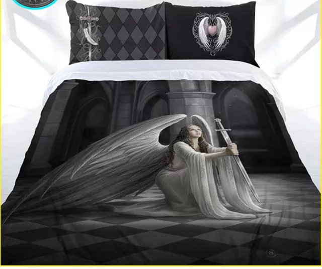 Quilt Cover Set Double Bed Anne Stokes Doona Pillow Cases The Blessing Gothic