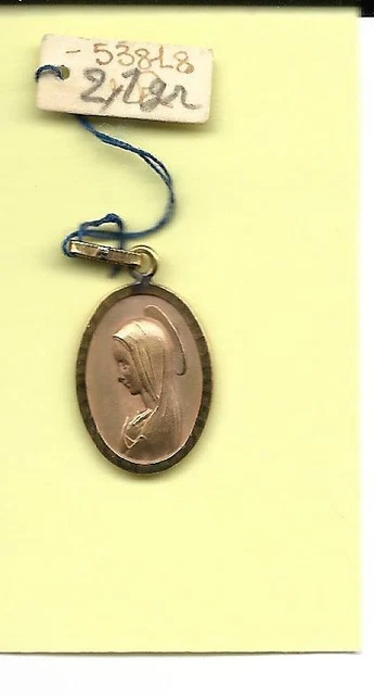 Médaille Religieuse Plaqué Or Murat - Pendentif Orfèvre, 3,4g, 12x25mm (neuf, Sans Boîte)