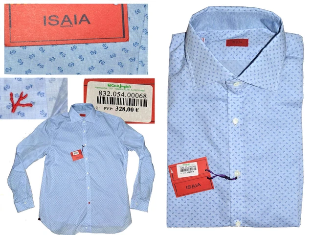 ISAIA CHEMISE HOMME 42 EU 16 1 2 US Hand Made Italy IS02 T1P EUR