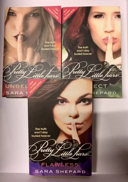 PRETTY LITTLE LIARS Bulk of 3 FLAWLESS-PERFECT-UNBELIEVABLE by SARA SHEPARD