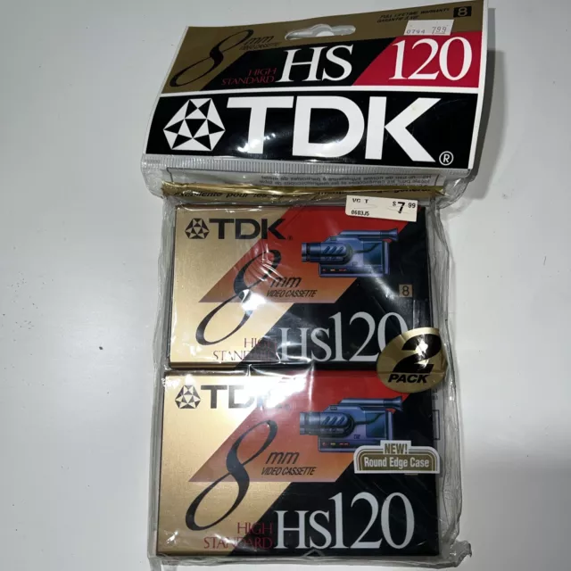 Videocámara TDK 8 mm HS120 alto estándar 120 minutos