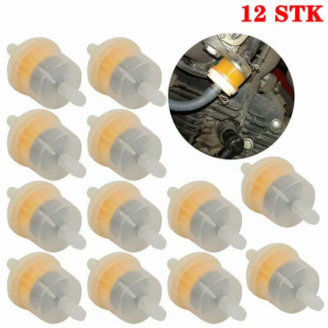 12X Benzinfilter Sprit Kraftstofffilter 6-7mm Auto PKW Motorrad Für Roller Quad