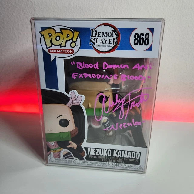 FUNKO POP DEMON Slayer Nezuko 868 Autographed w/Protector £142.06 PicClick UK