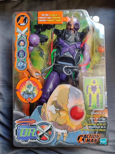 Figurine Action Man Docteur X Méchant Dr X Hasbro Année 2002 Hauteur 32 Cm | UK