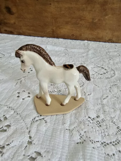 Hagen Renaker Miniature Ceramic Highland Pony Stallion Horse NOS Orig Box