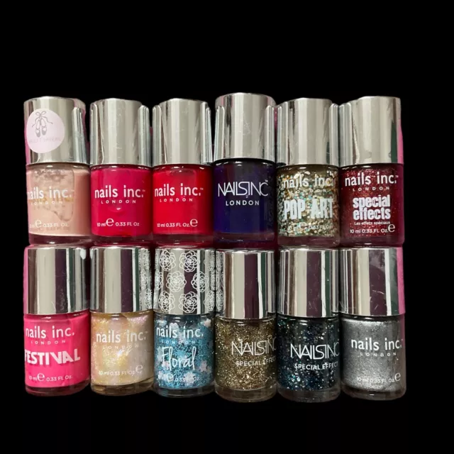 Nails Inc Nail Polish x 12 Job Lot  Nails Inc Nail Varnish 10 ml x 12