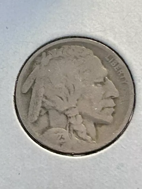 1923-P  5C Buffalo Nickel -  VG -  (actual coin pictured)
