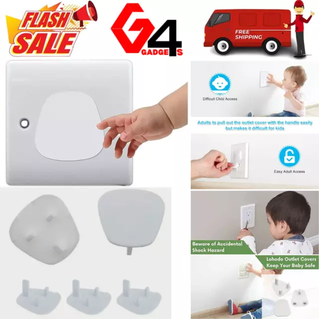 Baby Child Safety Plug Socket Covers Protector Guard Mains Electric Insert UK