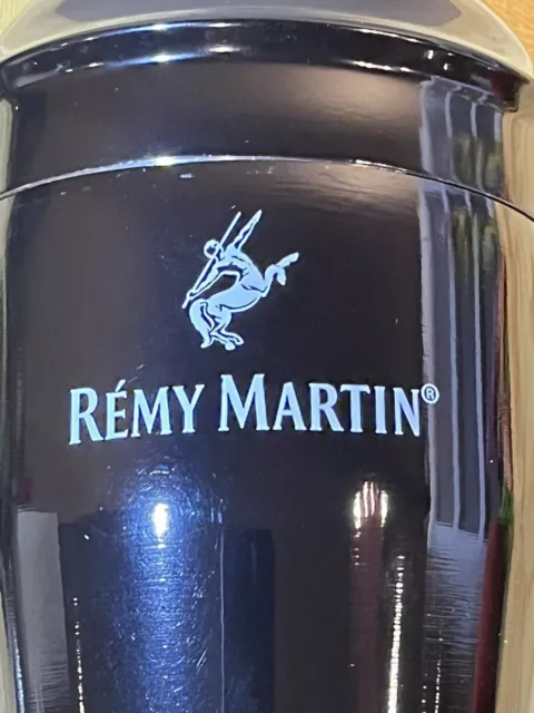 3 Piece Remy Martin BAR COCKTAIL SHAKER 6-12oz Mini Small Mixing Black 6.5” Tall