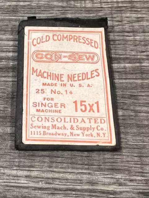 Vintage Sears Kenmore Sewing Machine Needles Brown #9, Purple #16, Green #18