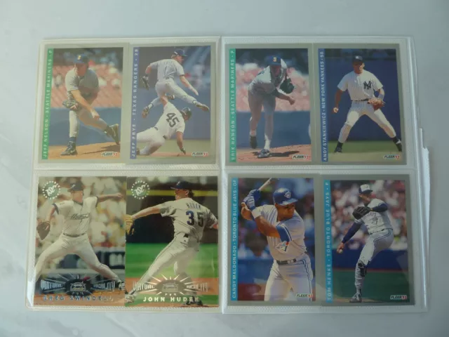 92 Fleer '93 &'94 Baseball Sammelkarten mit 4 leeren Paketen rot mets mutig