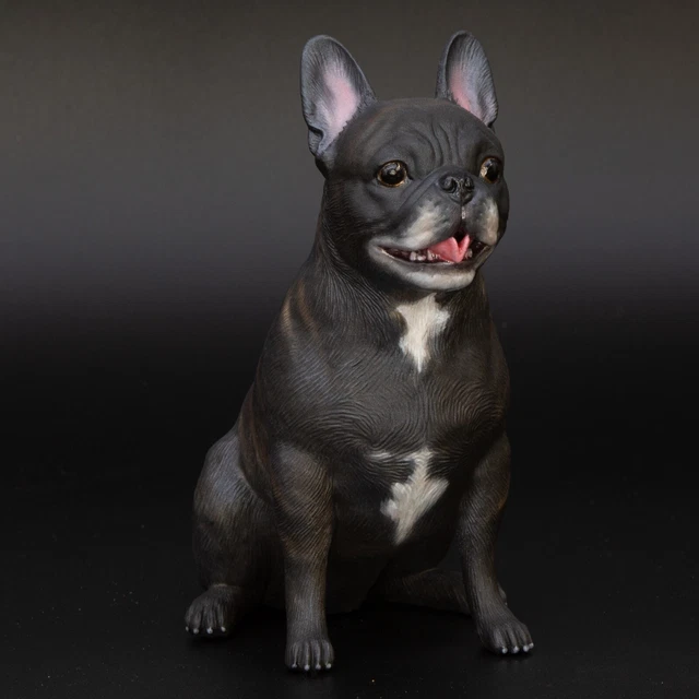French Bulldog Statue Sitting Smile Urn/Figurine,