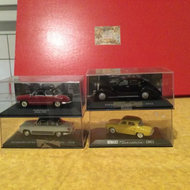 lot 4 voitures miniatures dans leur emballage