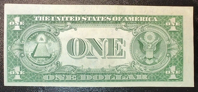 1935F One Dollar Silver Certificate FR-1615 Multiple Errors Note 2