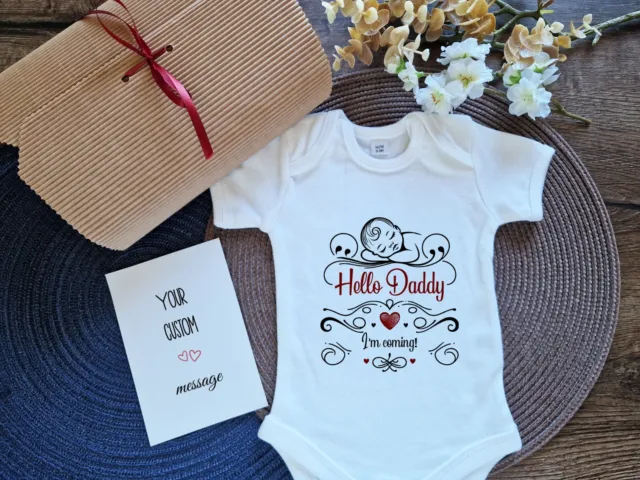 Future Dad Gift, Gift for Husband, Baby announcement bodysuit, Reveal, Surprise