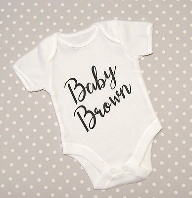 Personalised Baby Name Pregnancy Announcement Baby Grow Vest Babygrow Bodysuit