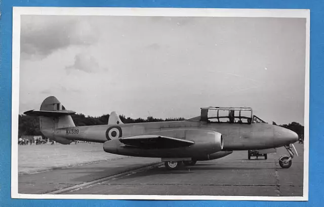 1950s RAF Gloster Meteor Fighter WA599 Original Photo