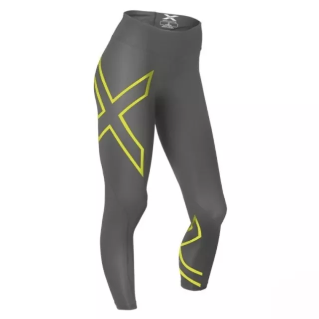 SALE | Compression Womens Mid-Rise Tights ( Slate / Limelight )