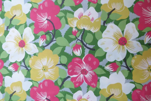 6-1/2Y Schumacher 62493 Savonnerie Tapestry Buttercup Floral Upholstery  Fabric