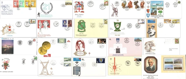 1970 - 1980 South Africa RSA SWA 20 Commemorative Covers Angling Association