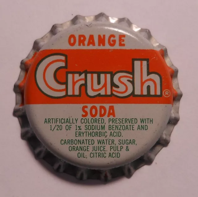 Vintage "Orange Crush"...cork...unused...SODA BOTTLE CAP