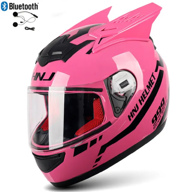 DOT Horn Bluetooth Motorcycle Helmets Scooter Crash Motorcross Full Face helmets