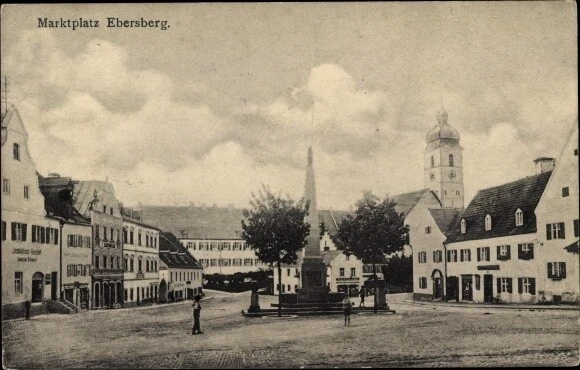 Ak Ebersberg in Oberbayern, Marktplatz - 3235524