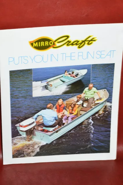 Vintage Mirro Craft Boat Sales Brochure Catalog Specifications Advertising OEM