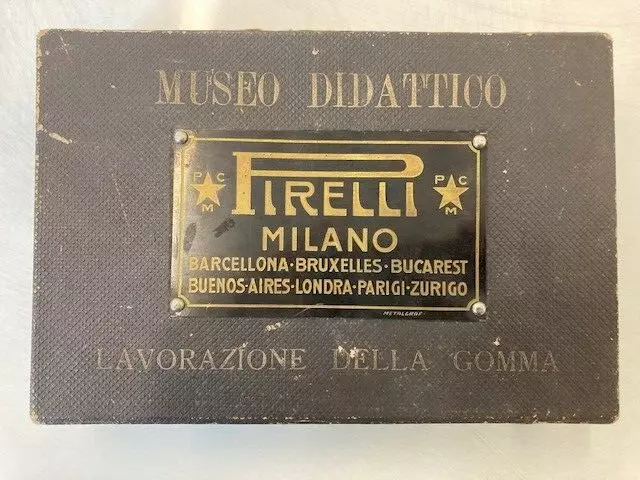 Regolo calcolatore Pirelli in legno scatola originale - Museo Didattico 2