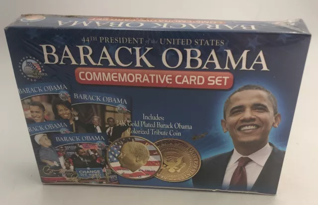 Barack Obama 44th President U.S. Marrick Mint Commemorative Card  Coin